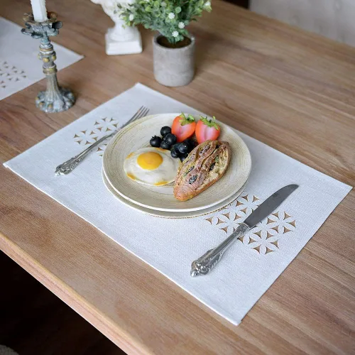 Miniatura 9 de ARTABLE Camino de mesa rectangular de tela para el hogar, jardín, con borde bien recortado para pícnics, interiores y exteriores, comedor, mesas