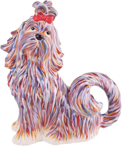 Miniatura 4 de Blue Sky - Tetera de caniche de juguete de cerámica de 8.5 x 5 x 10.5 pulgadas