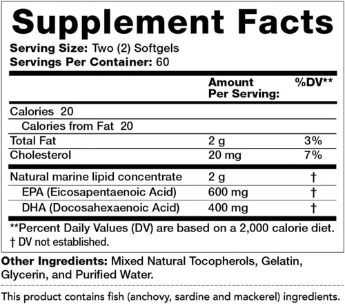 Miniatura 3 de Olympian Labs Mega Omega 3 aceites de pescado, 60 sietes,3148