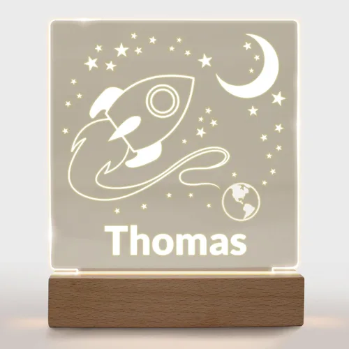 Miniatura 26 de Luz nocturna personalizada para niños, niñas, niños, regalos personalizados para decoración de dormitorio de bebé niño baloncesto Luz nocturna 019
