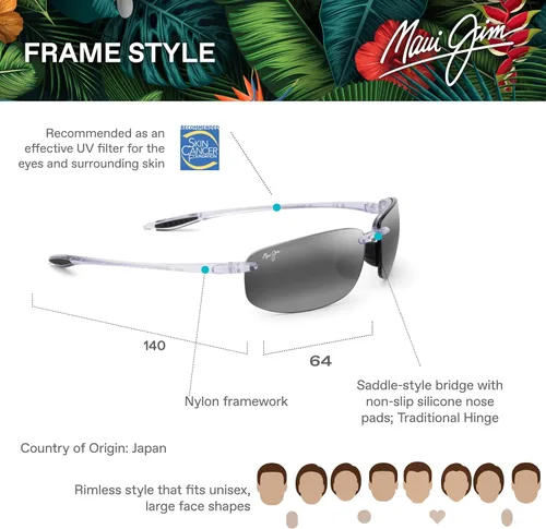 Miniatura 21 de Maui Jim Gafas de sol rectangulares Hookipa