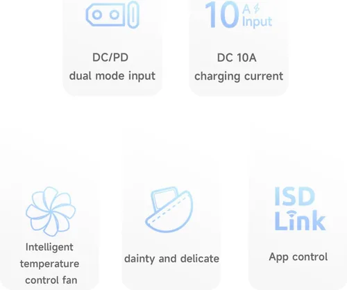 Miniatura 8 de ISDT Cargador de batería Lipo 608PD, DC 240 W/10 A, USB C PD 100 W/5 A, cargador inteligente para baterías RC, cargador de equilibrio para vida