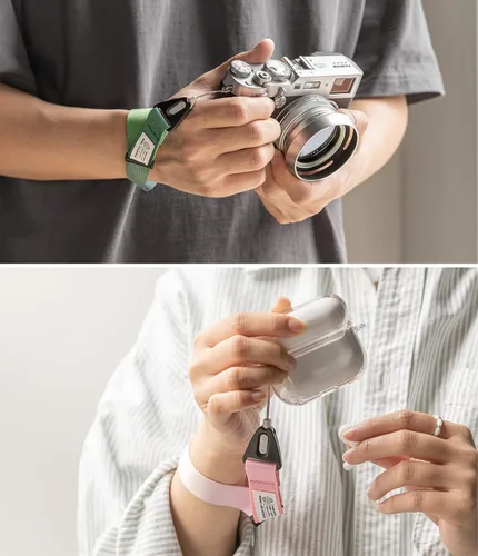 Miniatura 9 de Ringke Correa de mano [correa de muñeca para teléfono] diseñada para correa de cámara y correa de teléfono, cordón universal ajustable resistente