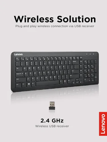 Miniatura 4 de Lenovo Teclado inalámbrico 300, negro