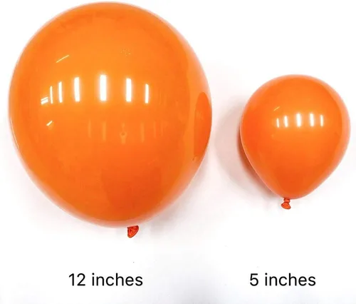 Miniatura 2 de Globos naranjas para fiesta, 5 pulgadas, 50 globos de Halloween de color naranja