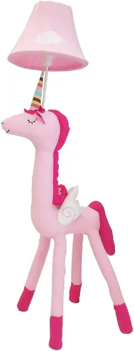Miniatura 8 de HERBESTBAY Lámpara de pie para niños, diseño de dinosaurio azul, lámpara de pie moderna de 50 pulgadas para dormitorio, lámpara de pie cosida a mano