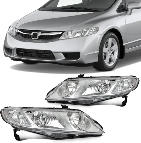 Miniatura 32 de Ensamble de faros SCITOO Compatible con 2010-2014 para Subaru Legacy 2010-2014 para Subaru Outback Faros con lente transparente y carcasa cromada