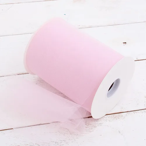 Miniatura 19 de Threadart - Mega rollo de tul beige - 6 x 100 yardas (300 pies) Soft sheer tulle on a 6 x 100yd mega roll (300ft) - for weddings, tutus, costumes