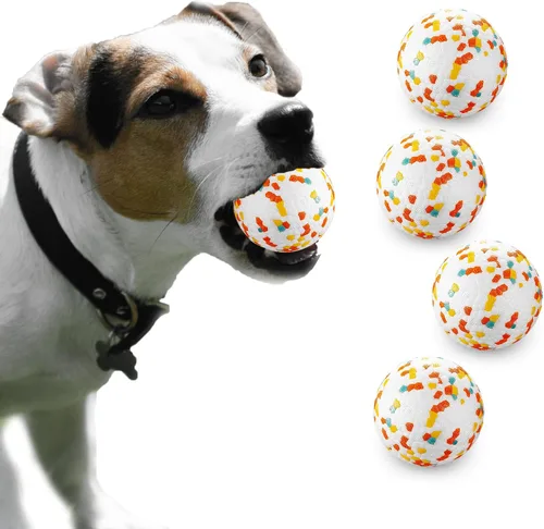 Miniatura 14 de Pelotas para perros, pelota de juguete indestructible para perros masticadores agresivos, pelota interactiva duradera de alta elasticidad