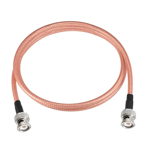 Eightwood BNC macho a BNC macho adaptador RG400 de baja pérdida Cable 3 pies para antena de radio CB jamón Osciloscopio Analizador de espectro