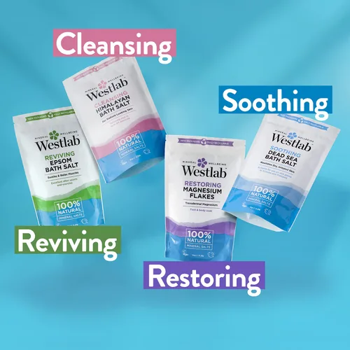 Miniatura 6 de Westlab - 2.2 lbs - Recupera sales de Epsom infundidas con sauce blanco y eucalipto - Calma los músculos doloridos y aumenta la recuperación - Bolsa