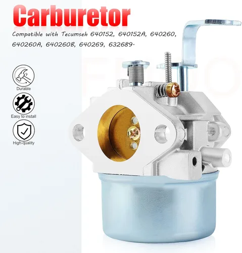 Miniatura 4 de 640260 640260A 640260B 640269 632689 Carburador compatible con Tecumseh HM80-HM100 LH318XA LH358XA LH358EA 8HP-10HP Coleman Craftsman Generator