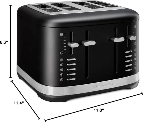 Miniatura 7 de Tostadora KitchenAid de 4 rebanadas, KMT4109BM, Negro Mate