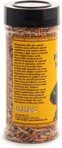 Miniatura 3 de Fluker's Insectos liofilizados, nutrientes, gusanos de harina empaquetados, ideal para lagartos, reptiles, pájaros, peces, erizos, 1.7 onzas