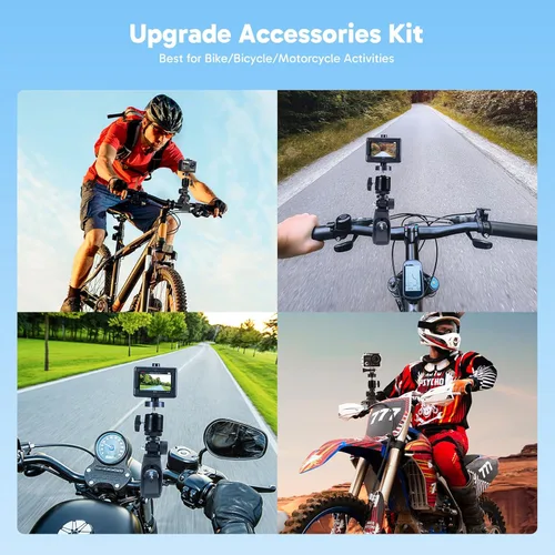 Miniatura 9 de AKASO Brave 4 Cámara de acción 4K 30fps con tarjeta MicroSD U3 de 128 GB y trípode Selfie Stick de 23.6 in