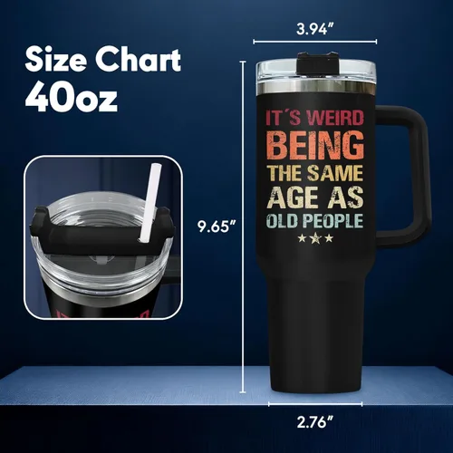 Miniatura 4 de 34HD Regalos de cumpleaños para el Día del Padre, de parte de su hija o hijo, taza de viaje aislada para 50 cumpleaños, clásico de 40 onzas con asa