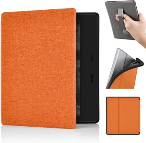 Miniatura 9 de Funda para Kindle Oasis de 7 pulgadas, 10ª generación, versión 2019 [modelo No: S8IN40] con correa de mano y apagado y encendido automático, fundas