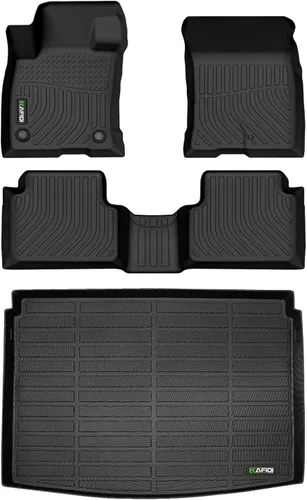 Miniatura 72 de HAFIDI® - Tapetes para auto con almacenamiento debajo del asiento, para todo clima, antideslizantes, de elastómero termoplástico, para la primera