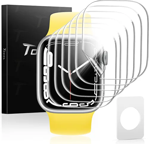 Miniatura 9 de TOCOL Paquete de 6 protectores de pantalla para Apple Watch 44mm SE (2.ª generación) Series 6 Series 5 Series 4, película flexible transparente HD