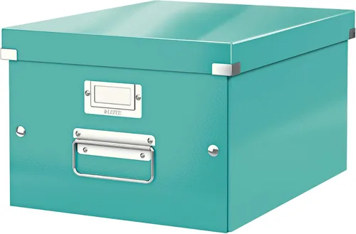 Miniatura 14 de Leitz Caja de almacenamiento A5, rango de clic y tienda 60430001 - Caja de almacenamiento pequeña, blanca A5 Azul (Ice Blue)