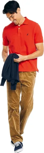 Miniatura 59 de Nautica playera polo clásica de mangas cortas, color sólido, para hombre