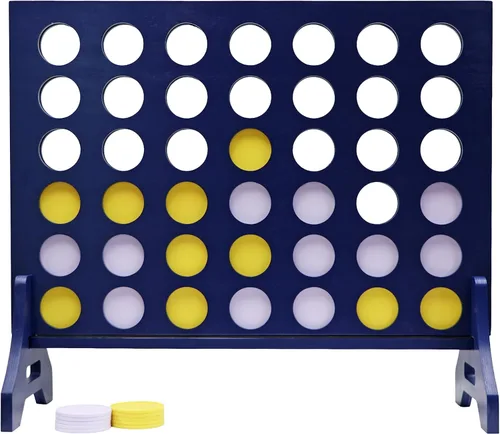 Miniatura 78 de Tailgating Pros Cuatro en una fila gigante azul marino premium con funda de transporte – Juego de patio al aire libre de gran tamaño – ¡Muchos