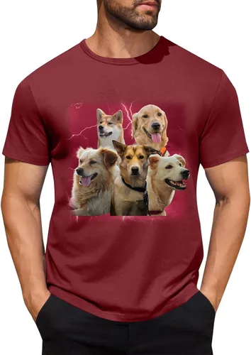 Miniatura 19 de Camisetas personalizadas para hombre, camiseta personalizada con fotos, imagen de mascota, camiseta unisex, diseña tu propio regalo divertido