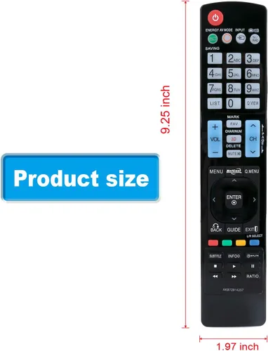 Miniatura 3 de AKB73275675 Reemplazo de control remoto compatible con LG LED LCD Smart TV Plasma HDTV AKB74115501 42CS570 37LH30 37LH265HUB 37LH265HUA 37LH265H