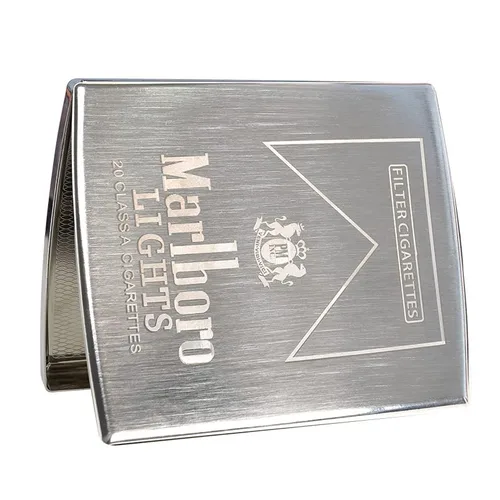 Estuche para cigarrillos de metal tamaño King de 85mm, capacidad para 20, resistente, a prueba de humedad, cierre seguro - Diseño compacto portátil