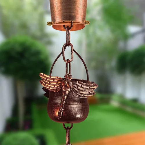 Miniatura 2 de Cadena de hierro decorativa con diseño de libélula