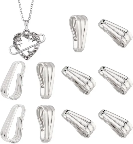 Miniatura 7 de PH PandaHall 16 piezas de fianza para hacer joyas de plata de ley 925 con cierre colgante para pulseras, collares, joyas, manualidades, 2