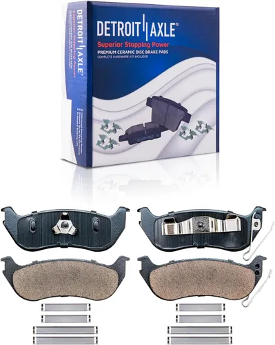 Miniatura 89 de Detroit Axle - Pastillas de Freno Delantero para Mercedes- Benz C230 C250 C300 SLK250, Pastillas de Freno Cerámica w/Reemplazo de Hardware