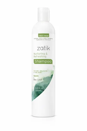 Miniatura 10 de Zatik Naturals - Champú hidratante profundo con coco y caléndula - Vegano, biodegradable, pH equilibrado, para cabello teñido y seco, libre