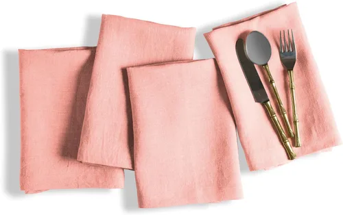 Miniatura 8 de Native Fab Servilletas decorativas de tela bordada 100% algodón, juego de 4 unidades, suaves, absorbentes, lavables, servilletas de mesa