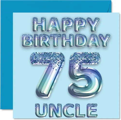 Miniatura 95 de Stuff4 Tarjeta de primer cumpleaños para niños, globo de fiesta con purpurina azul, tarjetas de feliz cumpleaños para niño de 1 año, nieto, hijo, 57