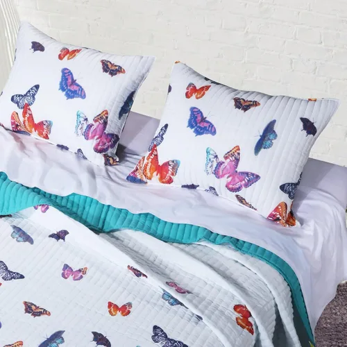 Miniatura 4 de Barefoot Bungalow Funda de almohada Mariposa, estándar, multicolor