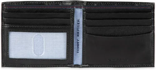 Miniatura 18 de Tommy Hilfiger Cartera de piel auténtica para hombre con ventana de identificación y múltiples ranuras para tarjetas