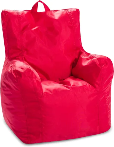 Miniatura 143 de Posh Beanbags - Sillón puff grande, 38 pulgadas, color azul rey sólido Nylon suave - Azul real