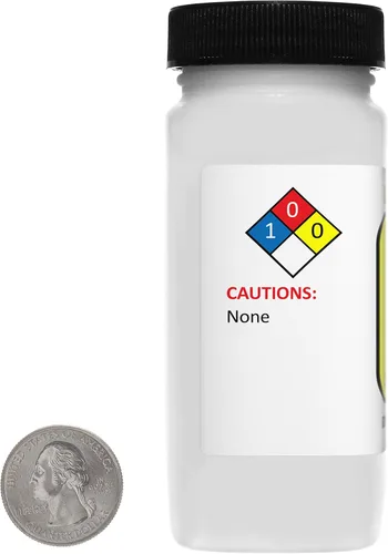 Miniatura 3 de Lactato de calcio [C6H10CaO6.5H2O] 99% USP-FCC Polvo de grado alimenticio 3 Oz en una botella