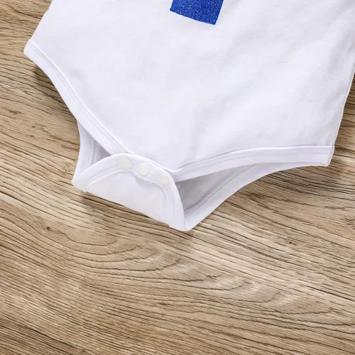 Miniatura 5 de GRNSHTS Ropa divertida de primer cumpleaños para bebé niño, mameluco con pajarita, mameluco para tartas