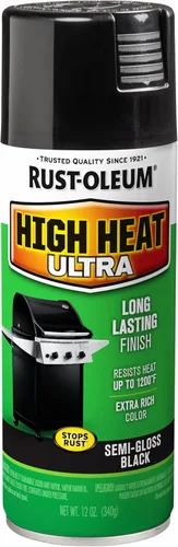 Rust-Oleum 241169 - Pintura en aerosol de ultra alta temperatura, 12 oz, color negro