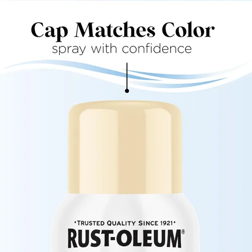 Miniatura 7 de Rust-Oleum Pintura en aerosol prémium de bajo olor, 11 onzas, concha marina brillante, paquete de 6 Seashell