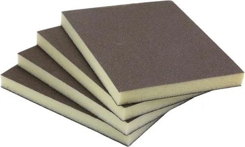 Miniatura 33 de Utoolmart 12 bloques de lijado de esponja de lijado, grano 180 húmedo, seco, lavable y reutilizable, esponja de papel de lija para muebles de 12