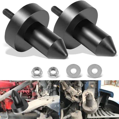 Paquete de 2 pines de capó 924-5410 Poly para Kenworth T660, T600, T800, W900, T2000, T400, T440, T450, T470, T600A, 2003-2010