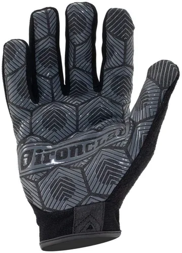 Miniatura 2 de Guantes de trabajo Ironclad Command Grip; guantes para pantalla táctil, palma y dedos conductivos, agarre extremo, duradero, buen rendimiento Negro