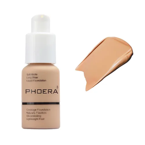 Miniatura 10 de Paquete de 2 PHOERA Base de Maquillaje Para Mujeres Mayores, Base Líquida Mate Suave Impecable Control de Aceite 24 HR Corrector Base de Maquillaje