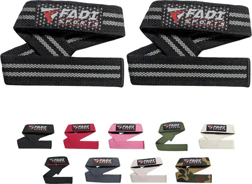 Miniatura 13 de Lifting Wrist Straps for Weightlifting Gym Deadlift and Pull Ups 24 Inch Cotton with 5mm Padded Neoprene for Grip Support Powerlifting Bodybuilding