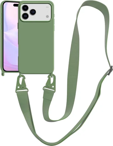 Miniatura 30 de Funda compatible con iPhone 13 con correa, funda cruzada para iPhone con cordón, ajustable, a prueba de golpes, protección contra caídas, funda