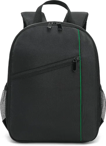 Miniatura 3 de Cámara digital DSLR impermeable, mochila de hombro para mujeres y hombres adolescentes (verde)