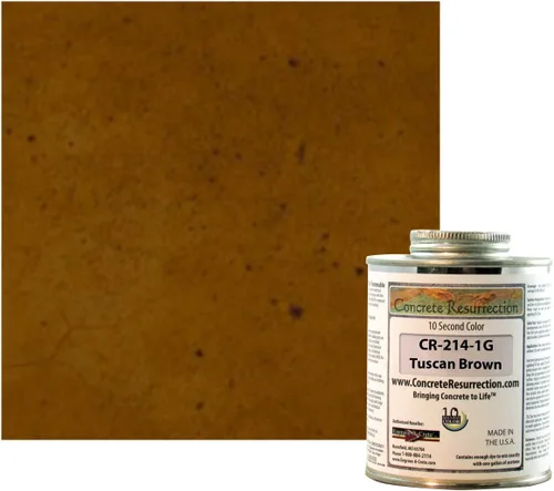 Miniatura 6 de El tinte para hormigón Ten Second Color (TSC) hace 1 galón de grado profesional y fácil de usar. Tinte de cemento semitransparente. Se seca en Crema